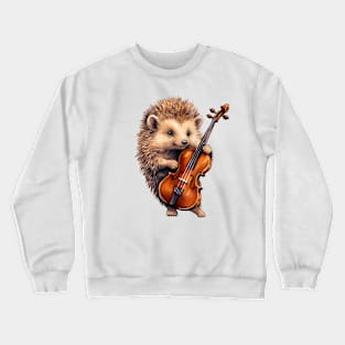 The Hedgehog Violinist Crewneck Sweatshirt